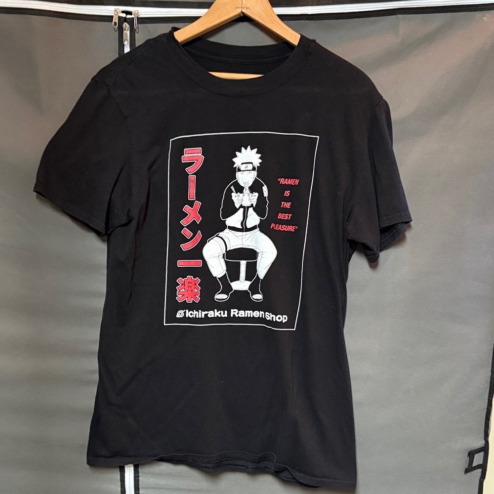Naruto Shippuden Ichiraku RamenShop Black Graphic Tee